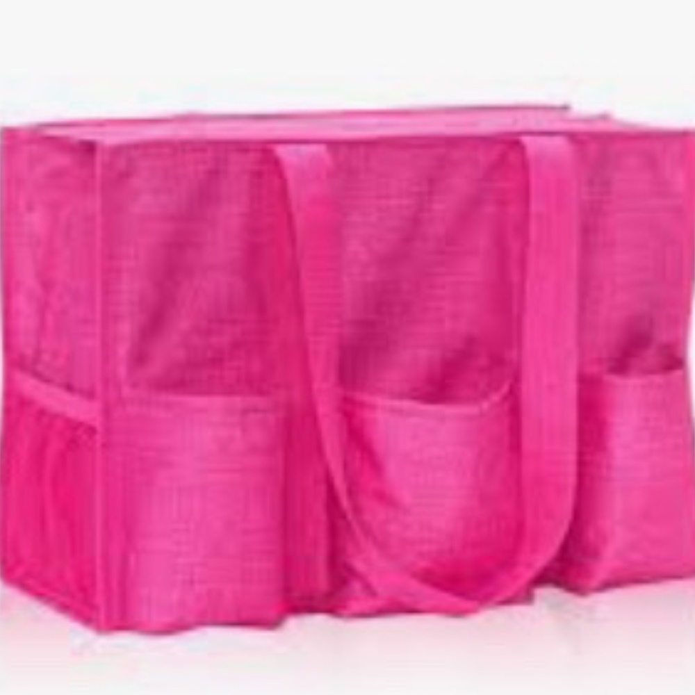 Zip top organizing tote